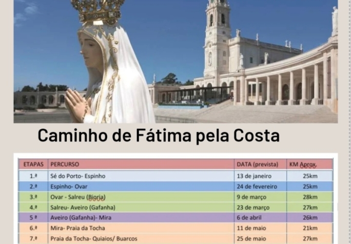 Caminho de Fátima pela Costa - 1ª Etapa