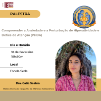 Convite: Palestra com Dra. Cátia Seabra