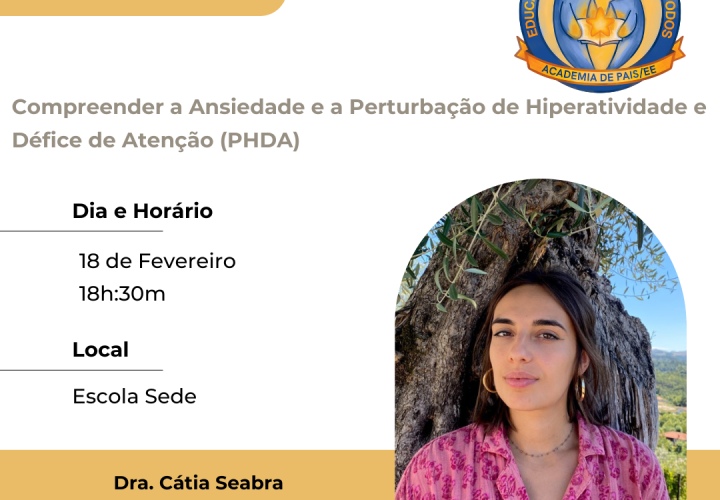 Convite: Palestra com Dra. Cátia Seabra