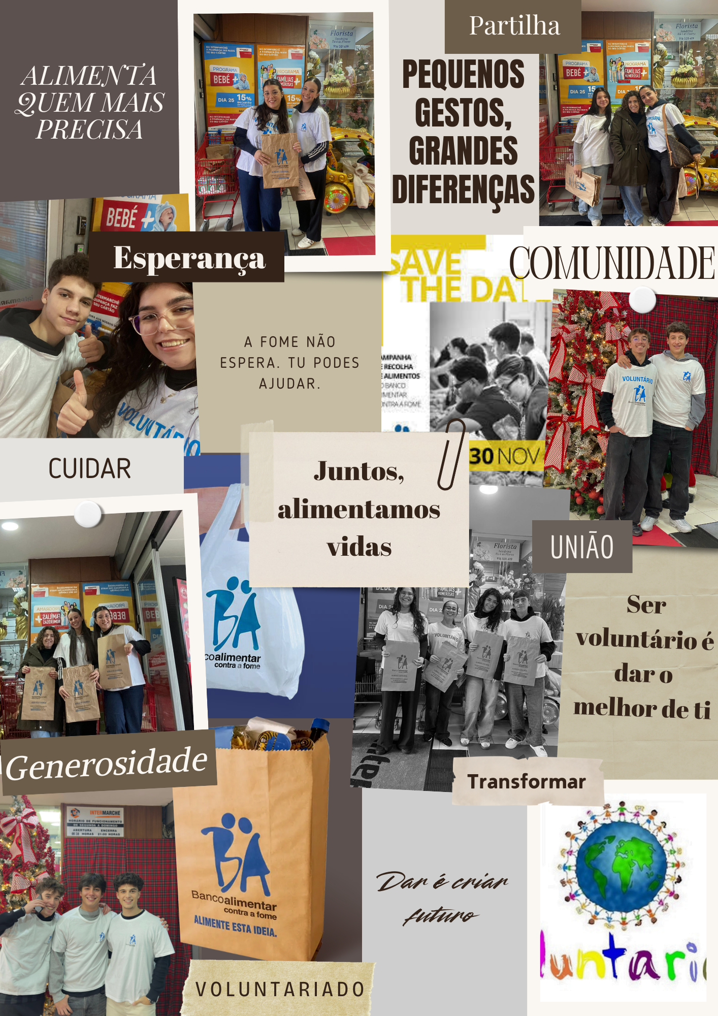Solidariedade em ação: 11.º A participa na campanha do Banco Alimentar
